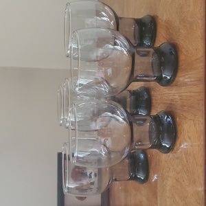 Libbey Smoke Stax Glass Tumblers 🖤